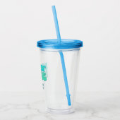 Strand Bachelorette Party Groovy Strand Bruid Acryl Drinkbeker (Links)