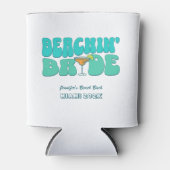 Strand Bachelorette Party Groovy Strand Bruid Blikjeskoeler (Voorkant)