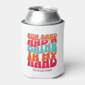 Strand Bachelorette Party Groovy Zand Drink Blikjeskoeler (Blikje Voorkant)