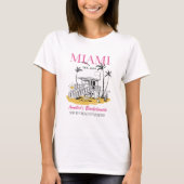 Strand Bachelorette Party Meisjes Trip Aangepaste T-shirt (Voorkant)
