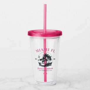 Strand Bachelorette Party Meisjes Weekend Trip Cus Acryl Drinkbeker