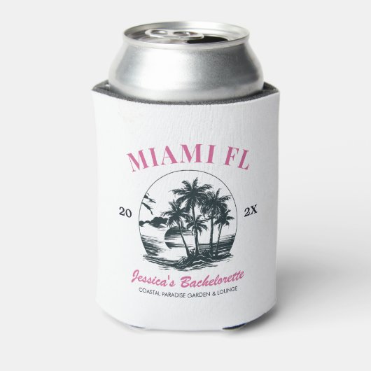 Strand Bachelorette Party Meisjes Weekend Trip Cus Blikjeskoeler (Blikje Achterkant)