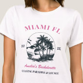 Strand Bachelorette Party Meisjes Weekend Trip Cus T-shirt