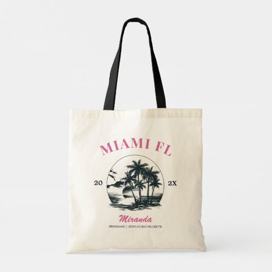 Strand Bachelorette Party Meisjes Weekend Trip Cus Tote Bag (Achterkant)