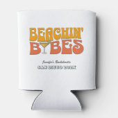 Strand Bachelorette Party Retro Beachin Babes Blikjeskoeler (Achterkant)