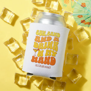Strand Bachelorette Party Retro Zand Drink Blikjeskoeler