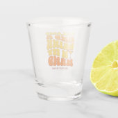 Strand Bachelorette Party Retro Zand Drink Shot Glas (Achterkant)