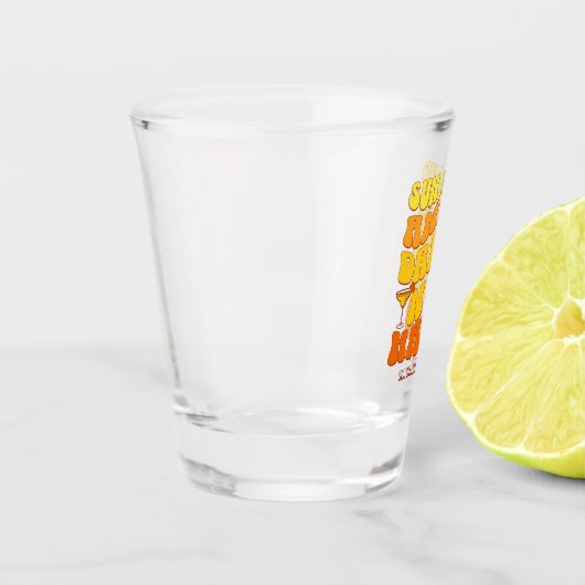 Strand Bachelorette Party Retro Zand Drink Shot Glas (Links)