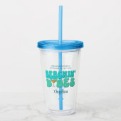 Strand Bachelorette Party Strand Babes Bruidsmeisj Acryl Drinkbeker (Voorkant)
