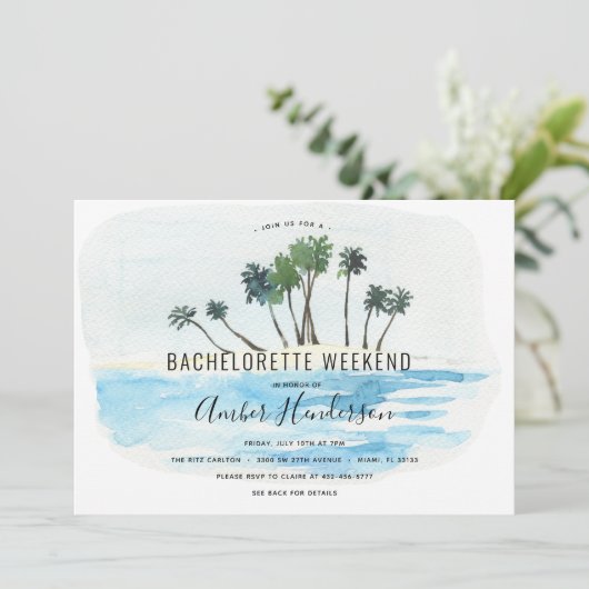 Strand Bachelorette Routebeschrijving Kaart (Staand voorkant)