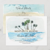 Strand Bachelorette Routebeschrijving Kaart (Voorkant / Achterkant)