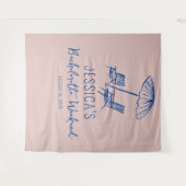 Strand Bachelorette weekend Achtergrond Fotocabine Wandkleed (Voorkant (horizontaal))