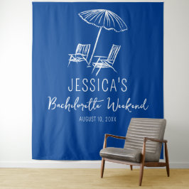 Strand Bachelorette weekend Achtergrond Fotocabine Wandkleed