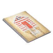 Strand Badmeester Shack Zomer Notitieboek (Rechterzijde)