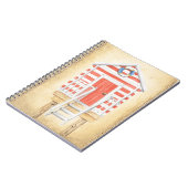 Strand Badmeester Shack Zomer Notitieboek (Linkerzijde)