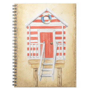 Strand Badmeester Shack Zomer Notitieboek