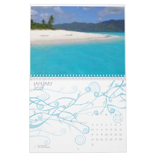 strand, Bahama's Kalender (Jan 2027)