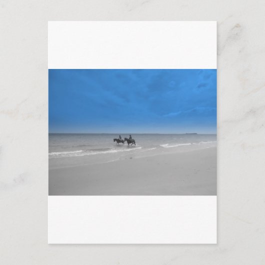 strand bamburgh briefkaart (Voorkant)