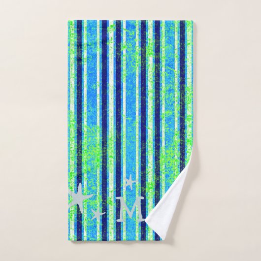 Strand Batik Strepen en Zeester Badhanddoek Set Bad Handdoek (Handdoek)