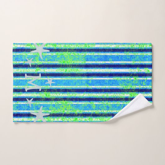 Strand Batik Strepen en Zeester Badhanddoek Set Bad Handdoek (Handdoek)