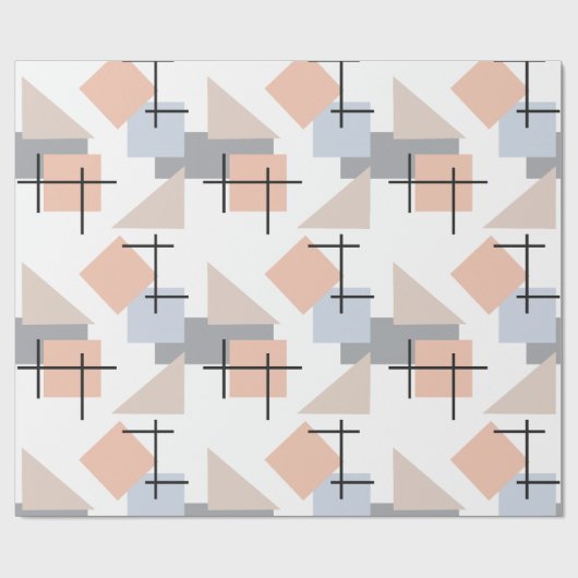 Strand Bauhaus Cadeaupapier (Vlak)