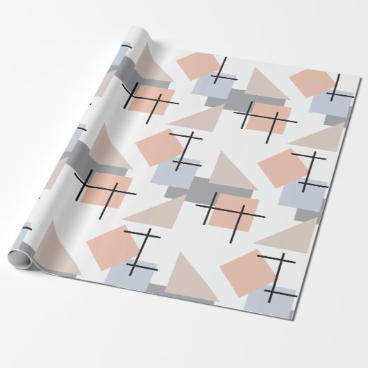 Strand Bauhaus Cadeaupapier (Uitgerold)