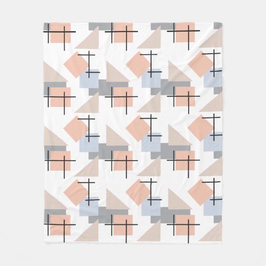 Strand Bauhaus Fleece Deken (Voorkant)