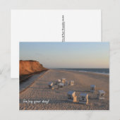 Strand - Beach, Strandkorb, Sylt Briefkaart (Voorkant / Achterkant)