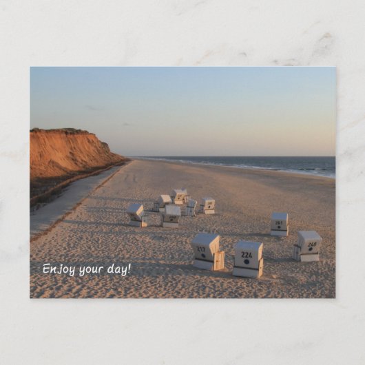 Strand - Beach, Strandkorb, Sylt Briefkaart (Voorkant)