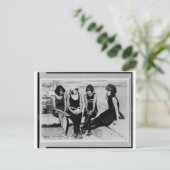  strand Beauties Foto Briefkaart (Staand voorkant)