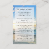 Strand begrafenis gebed Kaart | In liefdevolle her Visitekaartje (Achterkant)