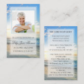 Strand begrafenis gebed Kaart | In liefdevolle her Visitekaartje (Voorkant / Achterkant)