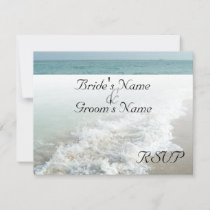 Strand Bestemming Bruiloft Matching RSVP White Wav