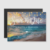 Strand Bestemming Bruiloft Save the Date Magnet (Voorkant / Achterkant)