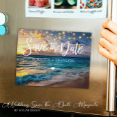 Strand Bestemming Bruiloft Save the Date Magnet