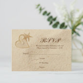 Strand Bestemming Trouw RSVP Zand & Hart (Staand voorkant)