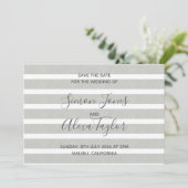 Strand bestemmingshuwelijk save the date (Staand voorkant)
