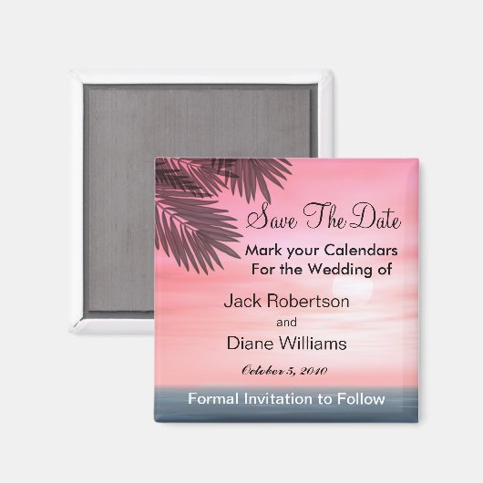 Strand Bewaar de datummagneten Magneet (Voorkant / Achterkant)