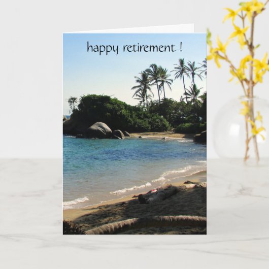 strand big met pensioen kaart (Gele Bloem)