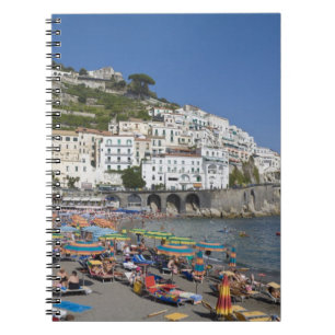 Strand bij Amalfi, Campania, Italië Notitieboek