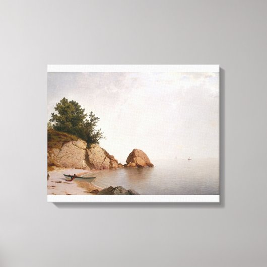 Strand bij Beverly Canvas Afdruk (Voorkant)