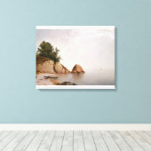 Strand bij Beverly Canvas Afdruk (Insitu (Houten vloer))