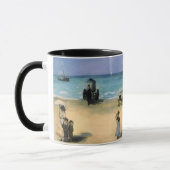 Strand bij Boulogne van Edouard Manet Mok (Links)