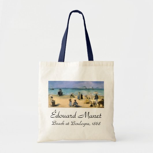 Strand bij Boulogne van Edouard Manet Tote Bag (Voorkant)