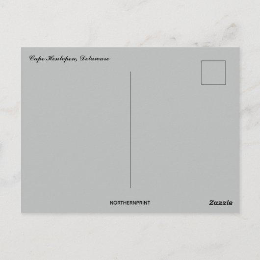 Strand bij Cape Henlopen Delaware Briefkaart (Achterkant)