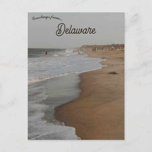 Strand bij Cape Henlopen Delaware Briefkaart (Voorkant)