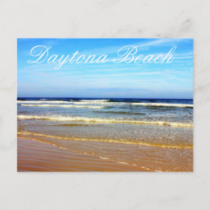 strand bij Daytona Beach, Florida Briefkaart