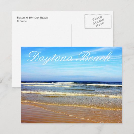strand bij Daytona Beach, Florida Briefkaart (Voorkant / Achterkant)