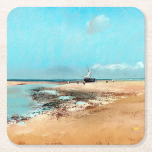 Strand bij Laag Tij (Monding van de Rivier), Edgar Kartonnen Onderzetters