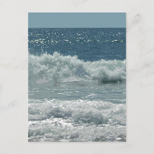 strand bij Montauk Briefkaart (Voorkant)